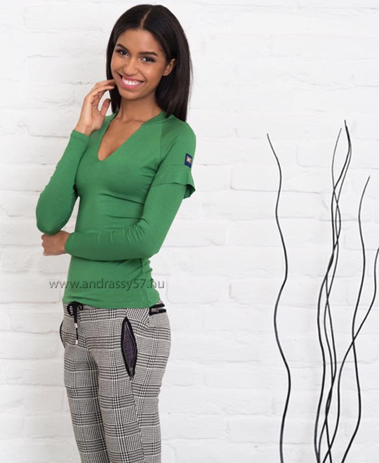 magenta zöld felső